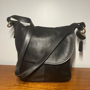 Vintage Coach bucket flap bag